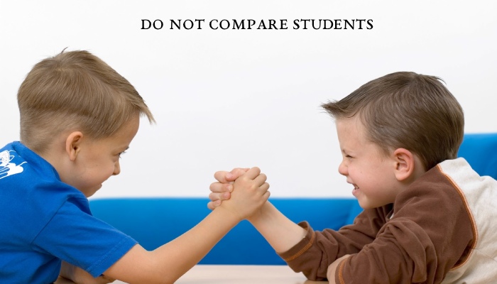 Do Not Compare Students