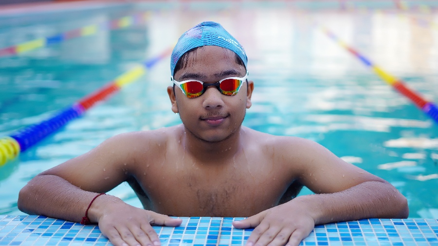 The Asian School student swimming 