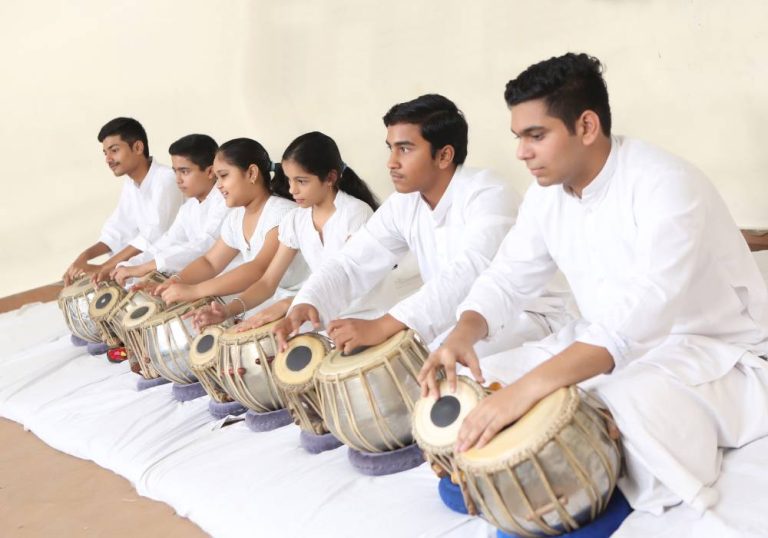 Students Played Tabla at the Asian School